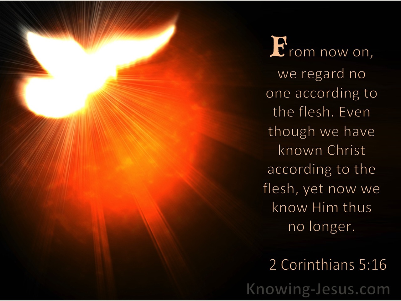 2 Corinthians 5:16 We Regard No One According To The Flesh (windows)06:14